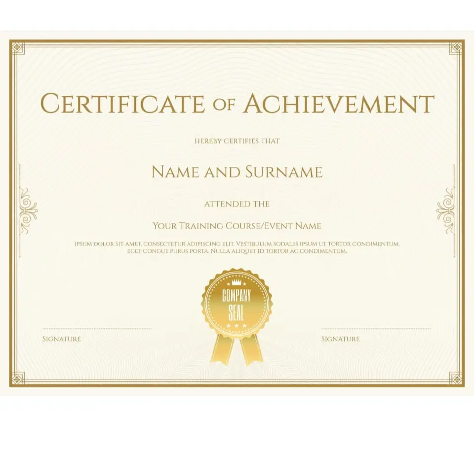 Digital Print Texture Certificates  8.5*11 In

