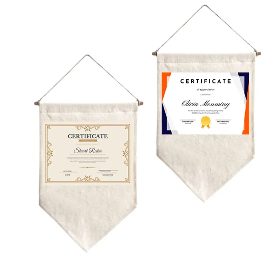 DTF Canvas Certificates  8.5*11 In

