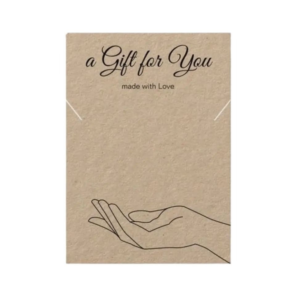 Rectangular Jewellery Card 3*4 In with Side Cut 
