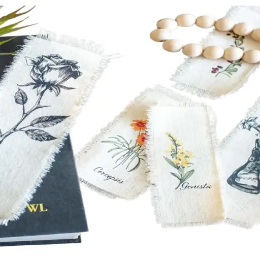 Canvas Cloth Bookmark 2*5 inch
