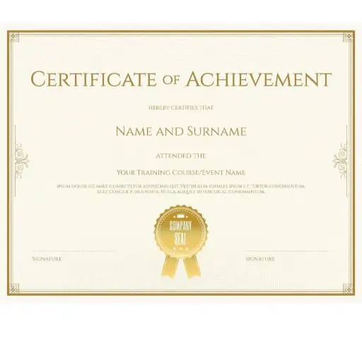 Digital Print Texture Certificates  8.5*11 In

