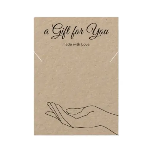 Rectangular Jewellery Card 3*4 In with Side Cut 
