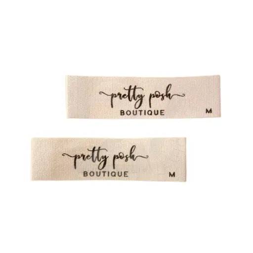 Cotton Canvas Tags 1.2*6 cm 
(100 Pcs)